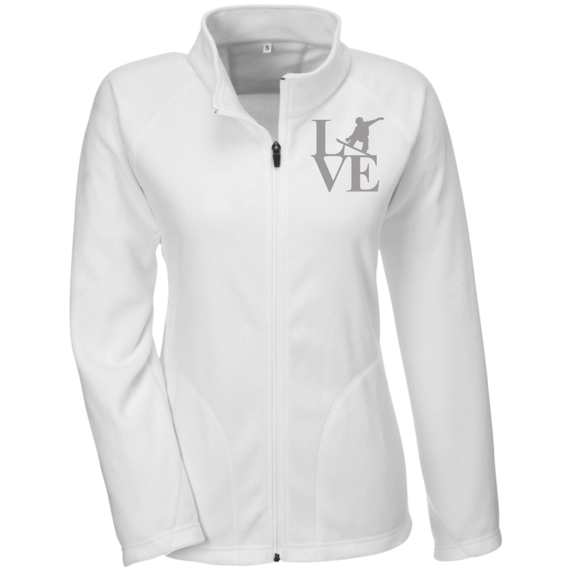 Gray LOVE Snowboard Ladies' Microfleece - Powderaddicts