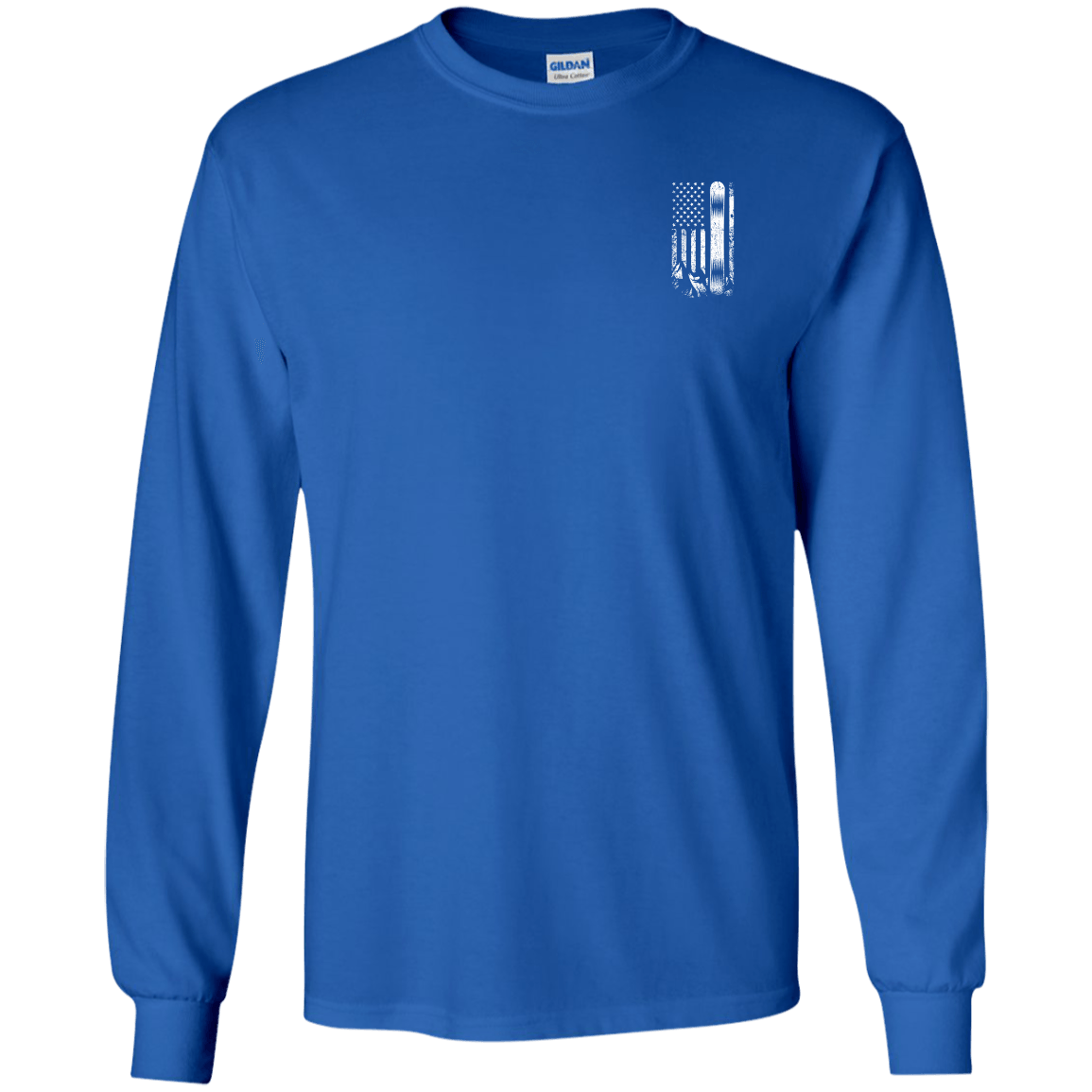 USA Snowboard Flag Youth Long Sleeves - Powderaddicts