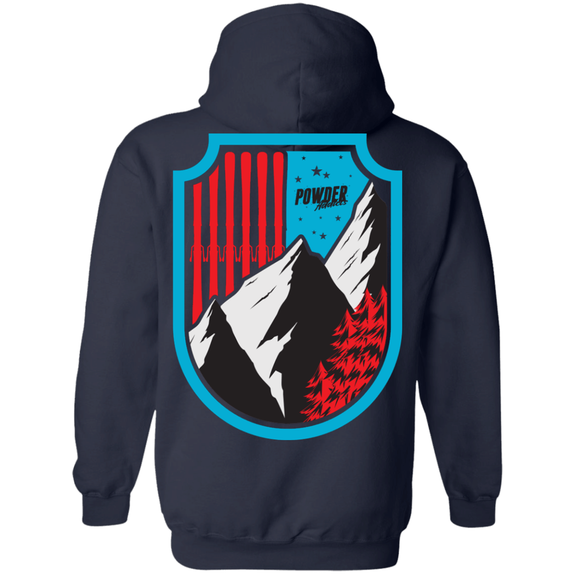 Ski Flag Hoodies - Powderaddicts