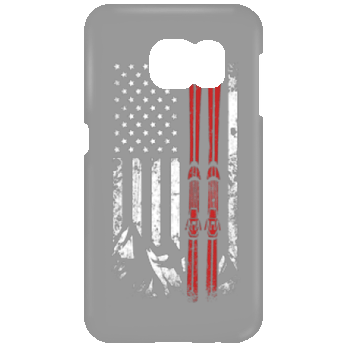 USA Ski Flag Phone Cases - Powderaddicts