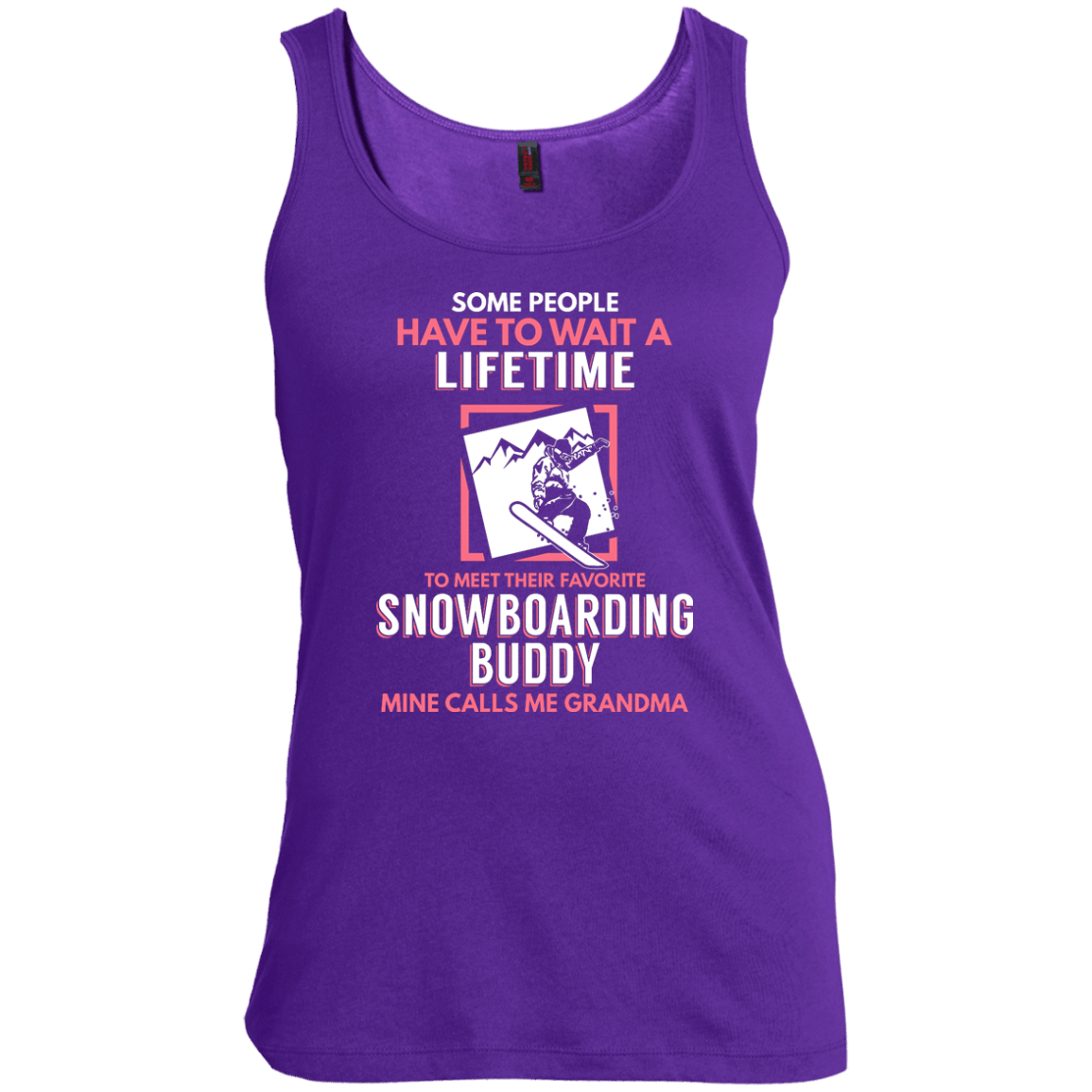 Snowboard Buddy - Calls Me Grandma Tank Tops - Powderaddicts