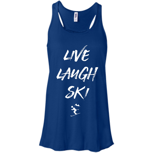 Live Laugh Ski Tank Tops - Powderaddicts