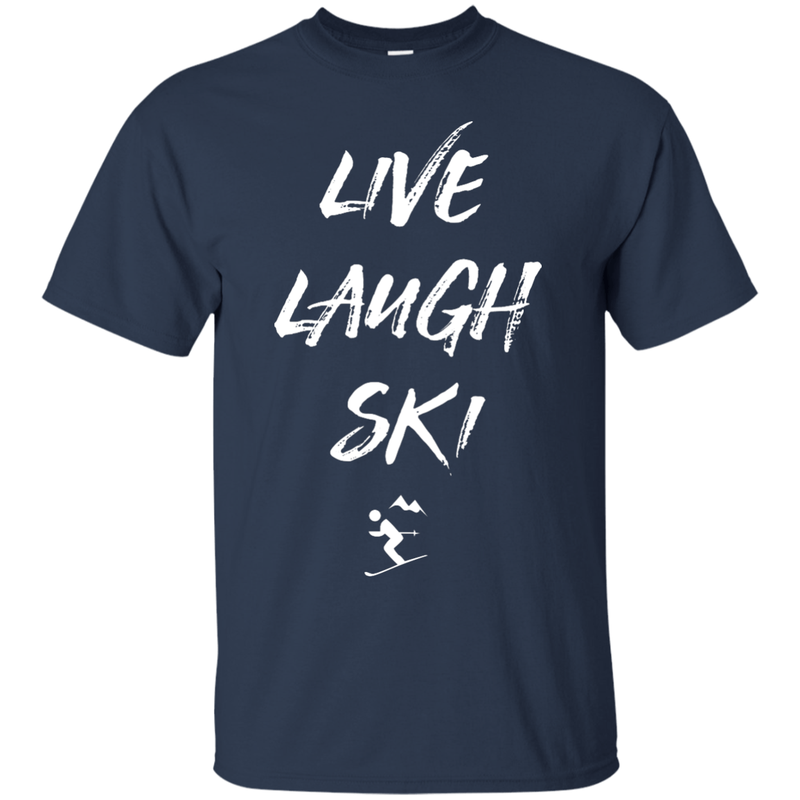 Live Laugh Ski Men&#39;s Tees and V-Neck - Powderaddicts
