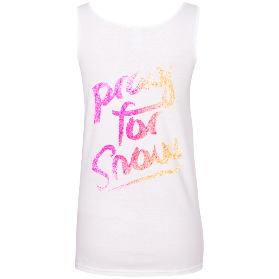 Pray For Snow 100% Ringspun Cotton Tank Top - Powderaddicts