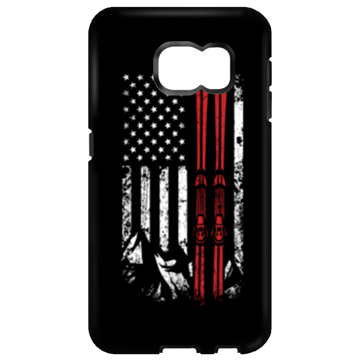 USA Ski Flag Phone Cases - Powderaddicts