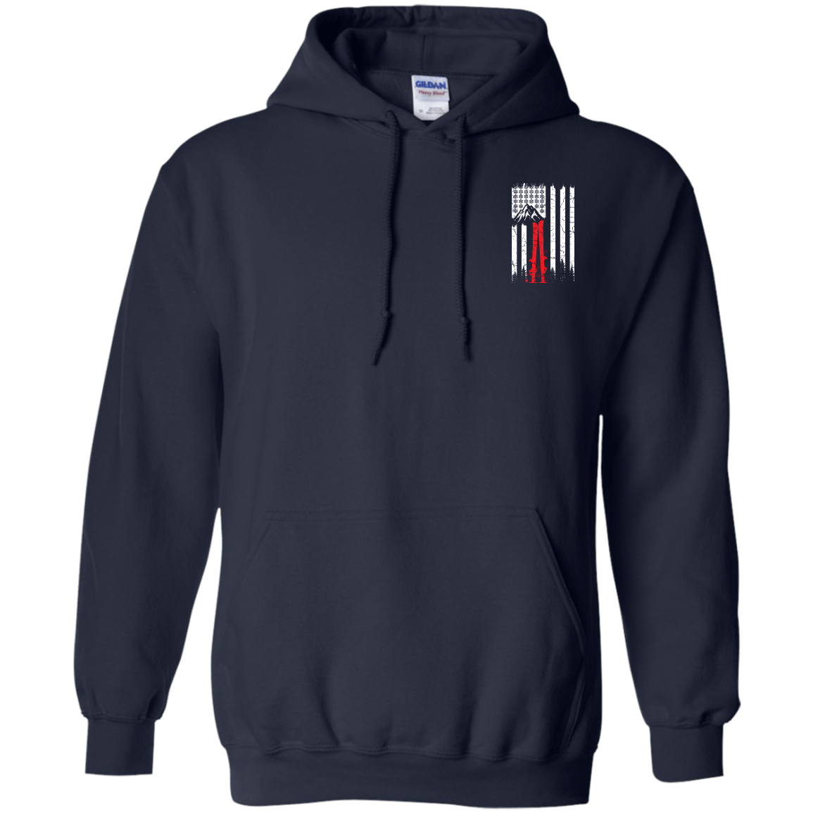 Snowflakes N Stripes Hoodies - Powderaddicts