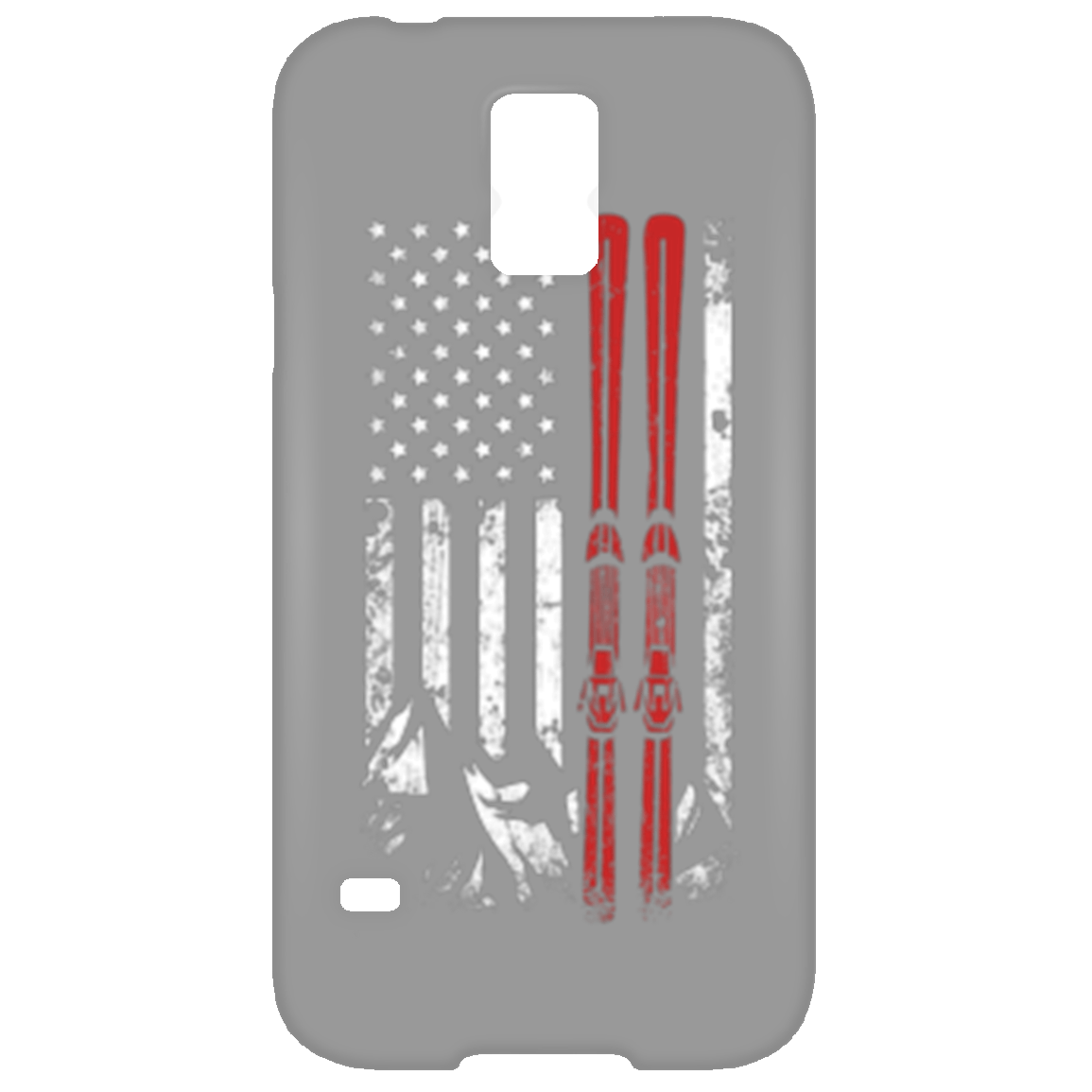 USA Ski Flag Phone Cases - Powderaddicts