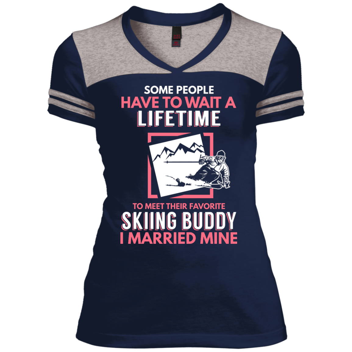 Skiing Mom Buddy - I Married Mine Tees - Powderaddicts