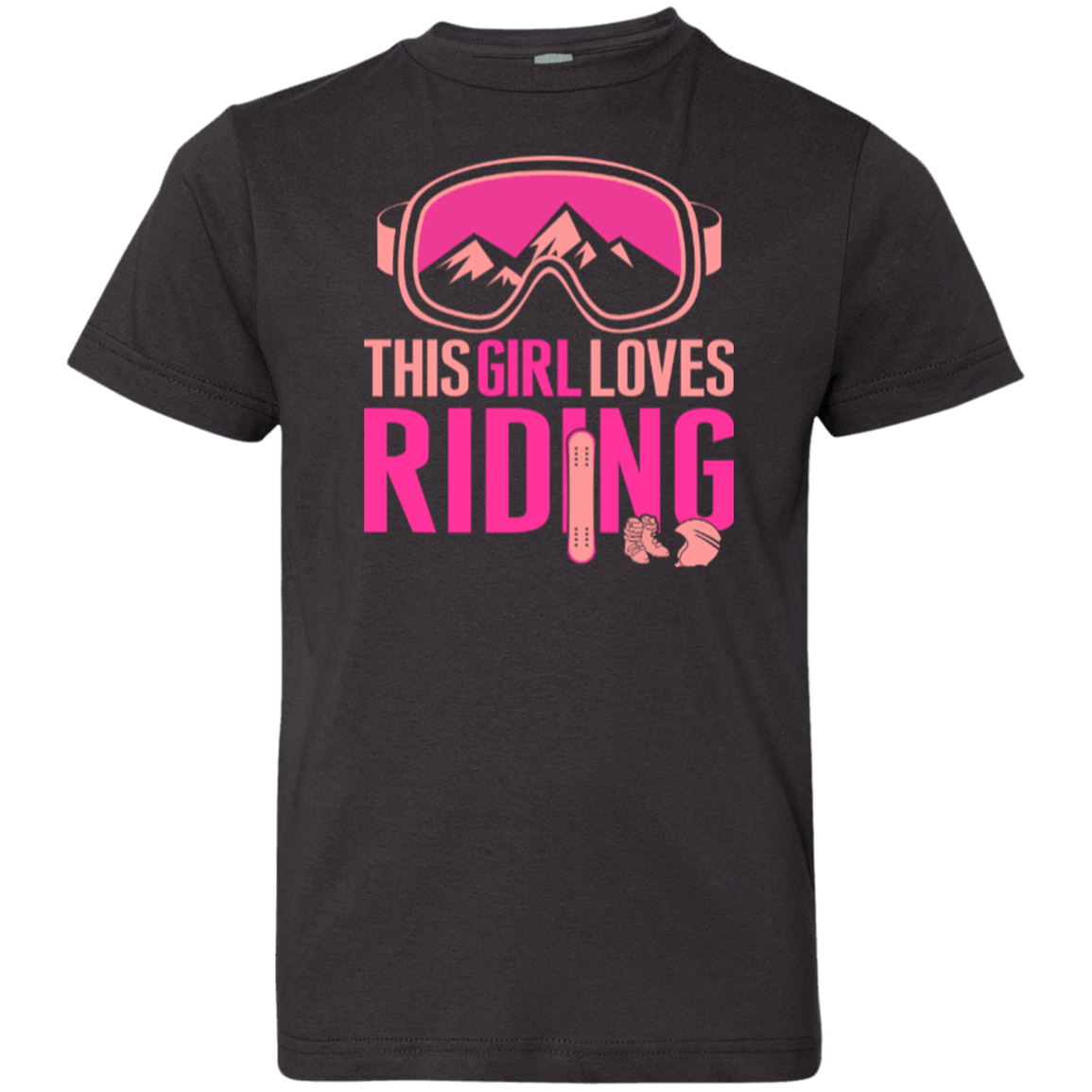 This Girl Loves Riding Youth Tees - Powderaddicts