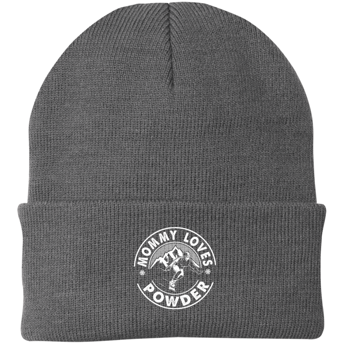 Mommy Loves Powder Knit Cap - Powderaddicts