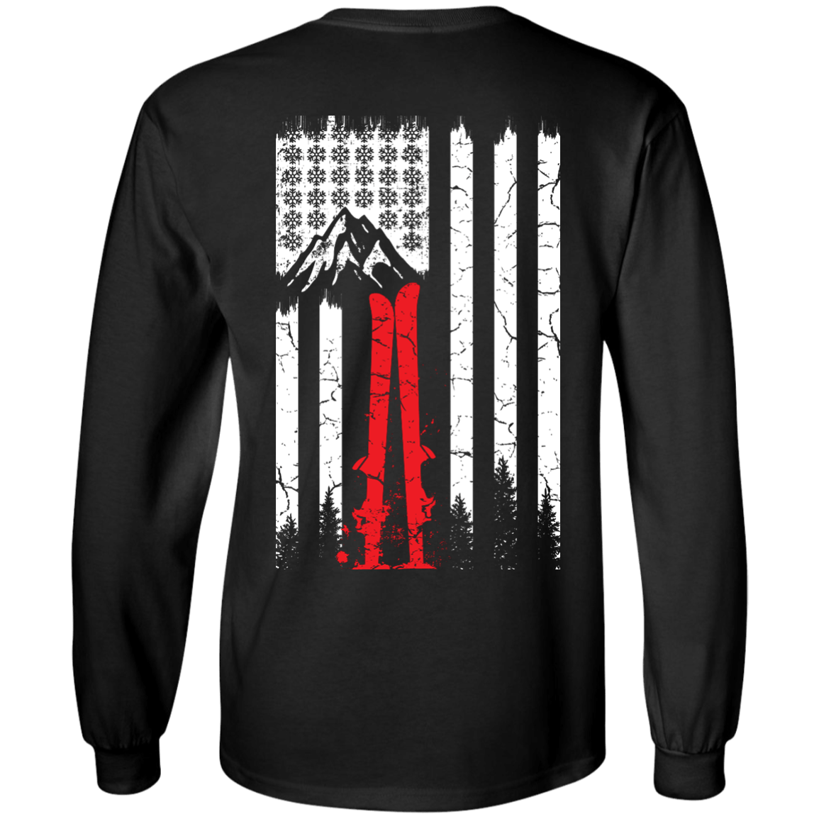 Snowflakes N Stripes Long Sleeves - Powderaddicts