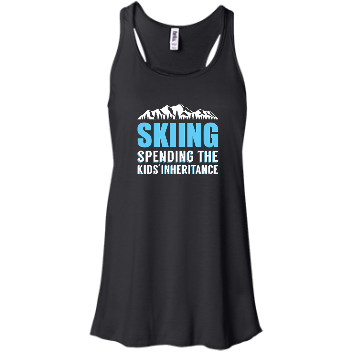 Skiing Spending The Kids Inheritance Tank Tops - Powderaddicts