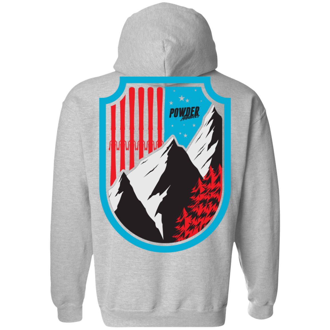 Ski Flag Hoodies - Powderaddicts