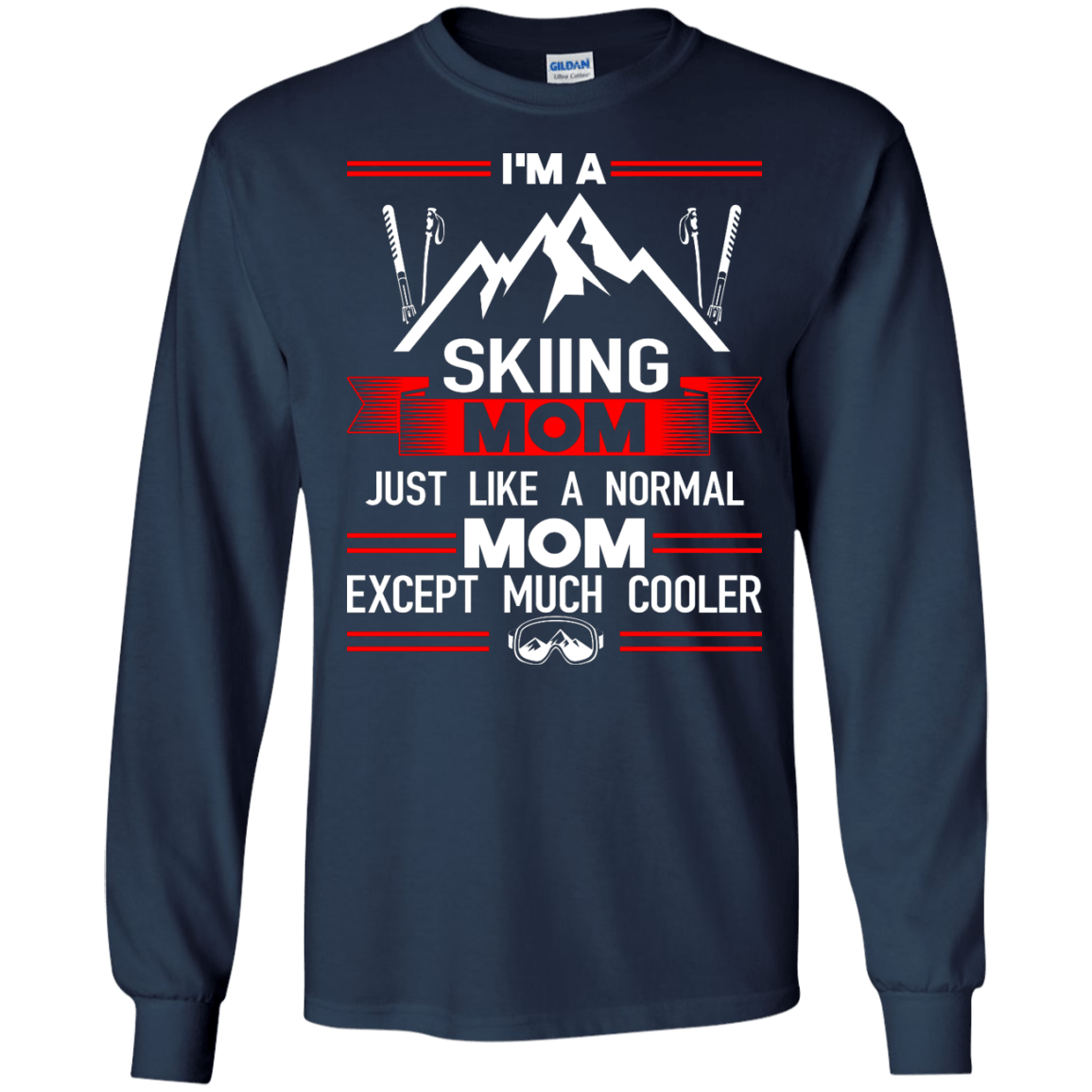 Skiing Mom Cooler Long Sleeves - Powderaddicts