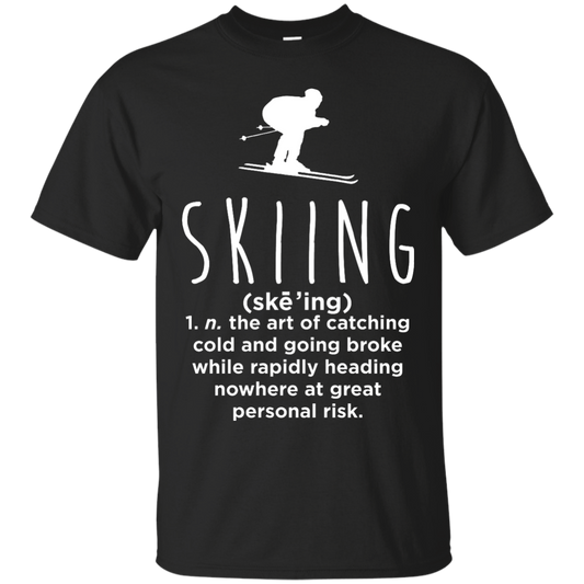 Skiing Definition Tees - Powderaddicts