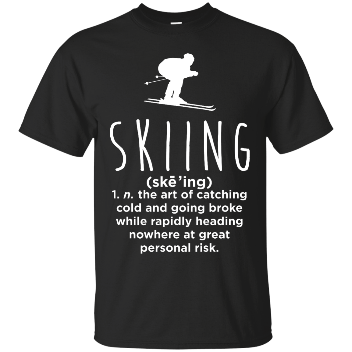 Skiing Definition Tees - Powderaddicts