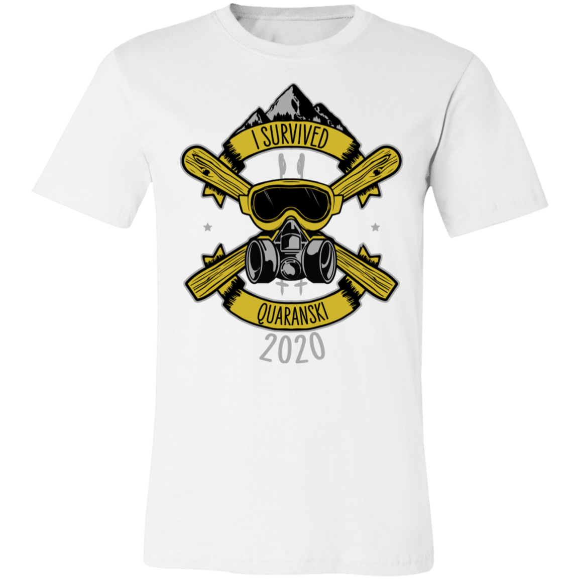 I-Survived-Quaranski-2020_large 3001C Unisex Jersey Short-Sleeve T-Shirt - Powderaddicts