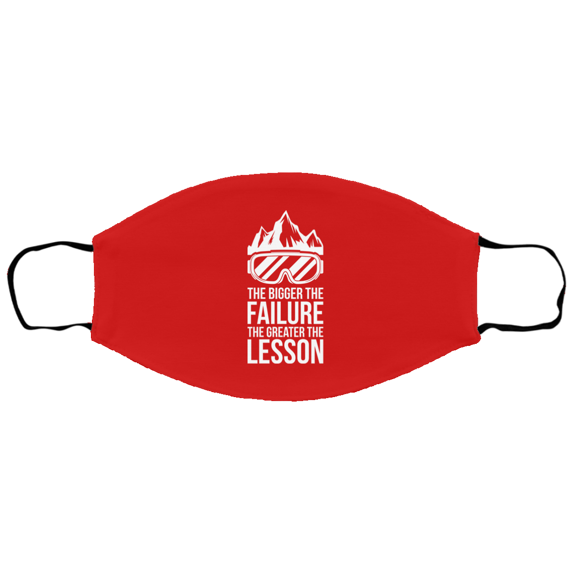 The Bigger The Failure The Greater The Lesson Youth Face Mask - Powderaddicts