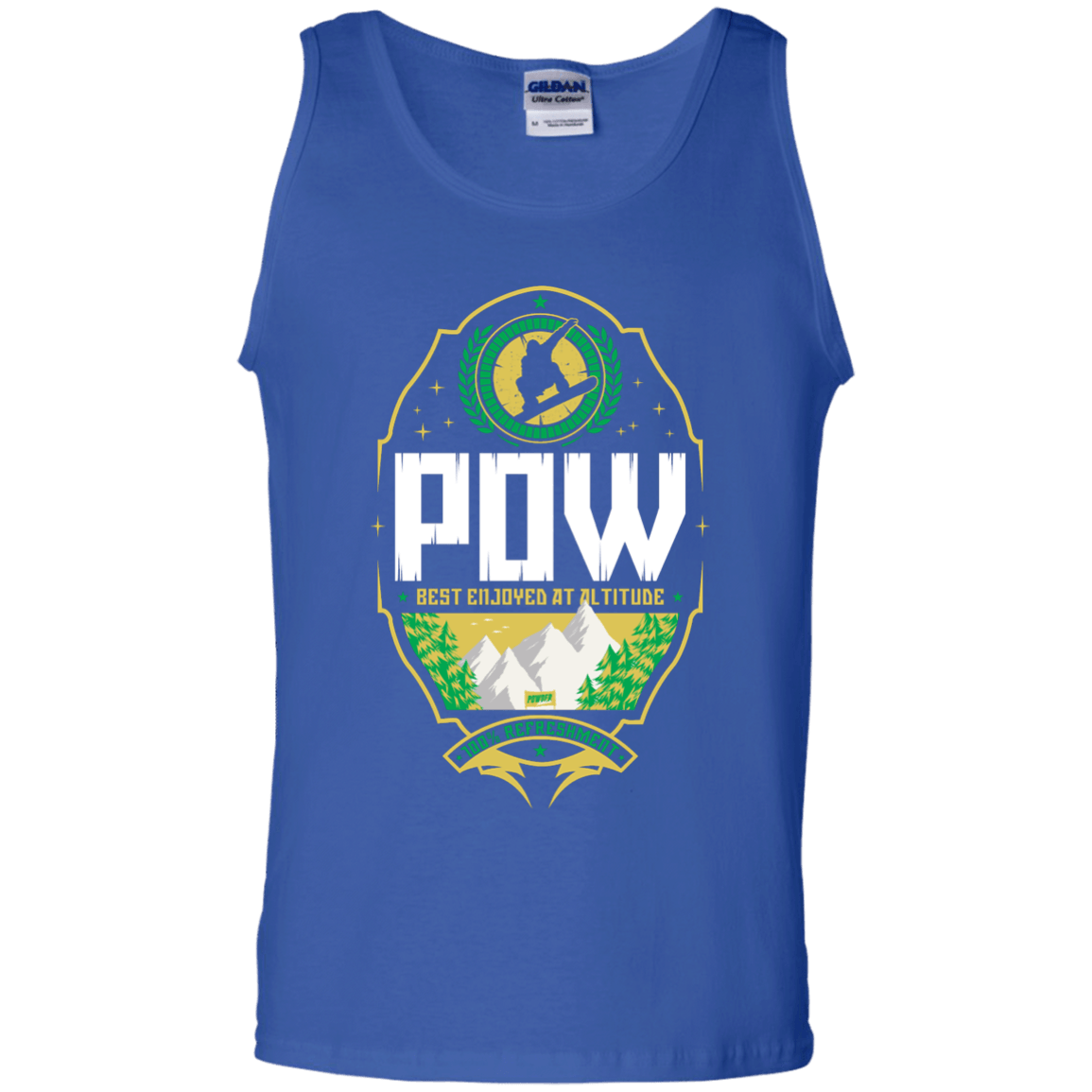 Pow Snowboard Tank Tops - Powderaddicts