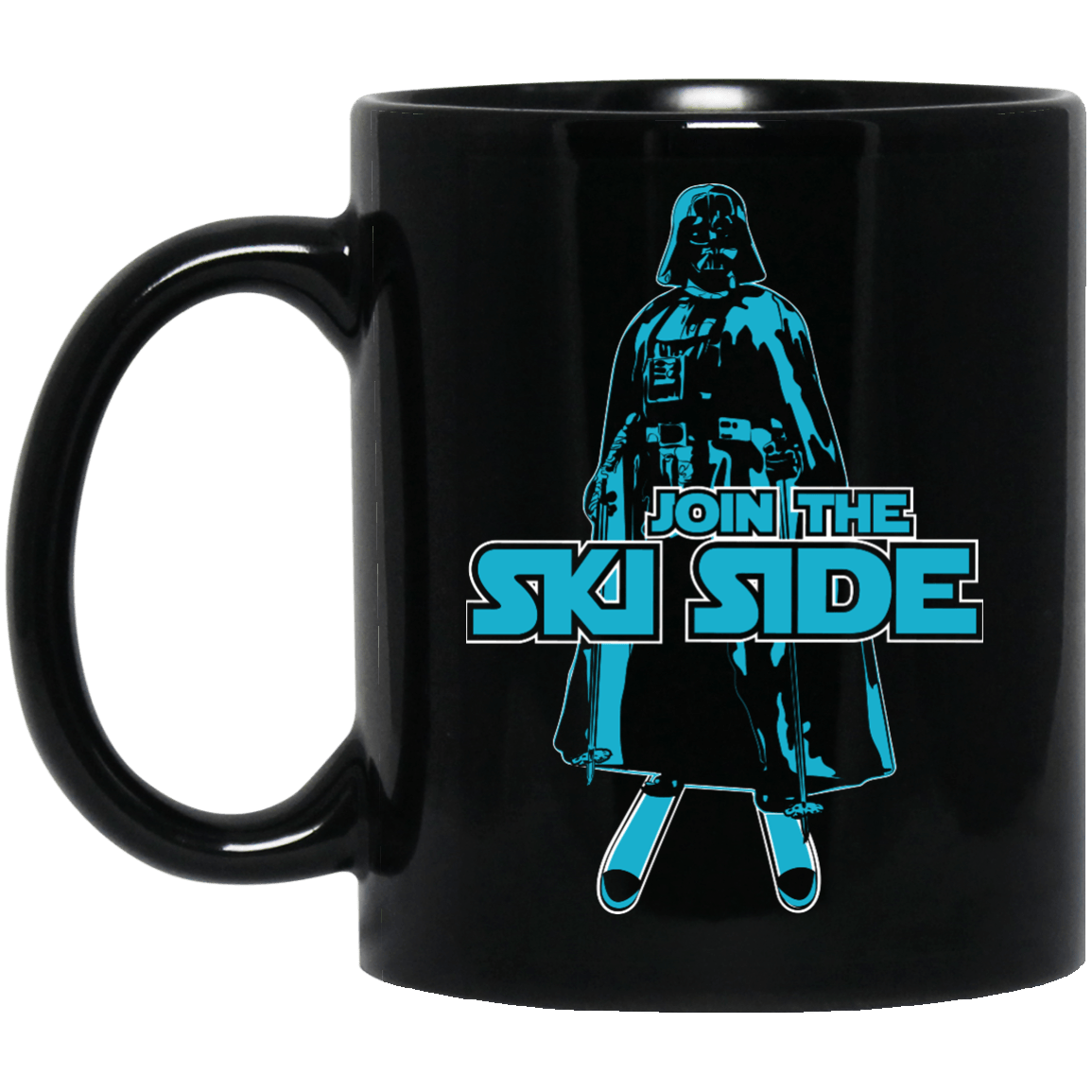 Join The Ski Side Black Mug - Powderaddicts