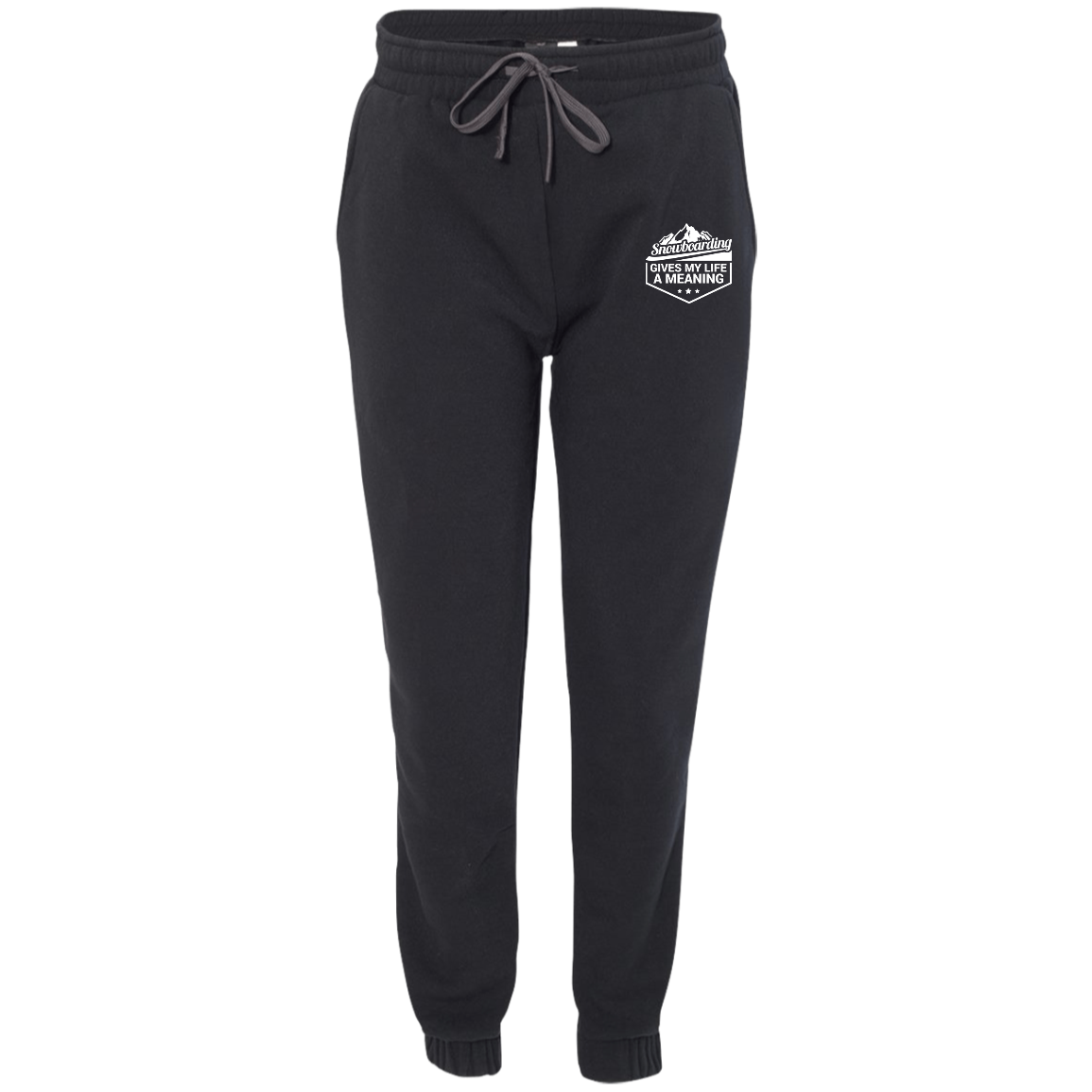 Snowboarding Gives My Life a Meaning Men's Adult Fleece Joggers - Powderaddicts