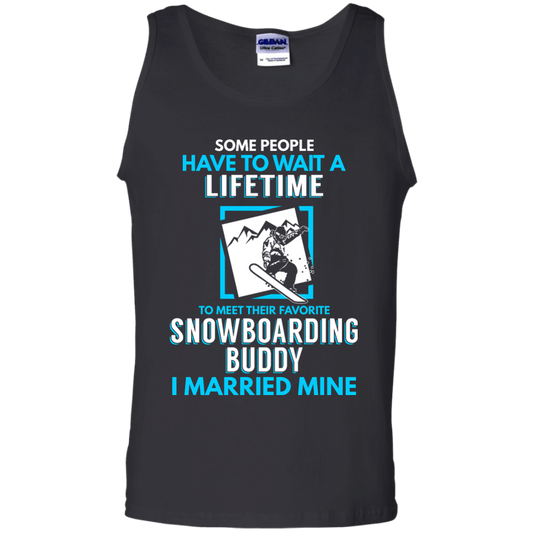 Snowboard Dad Buddy - I Married Mine Tank Tops - Powderaddicts