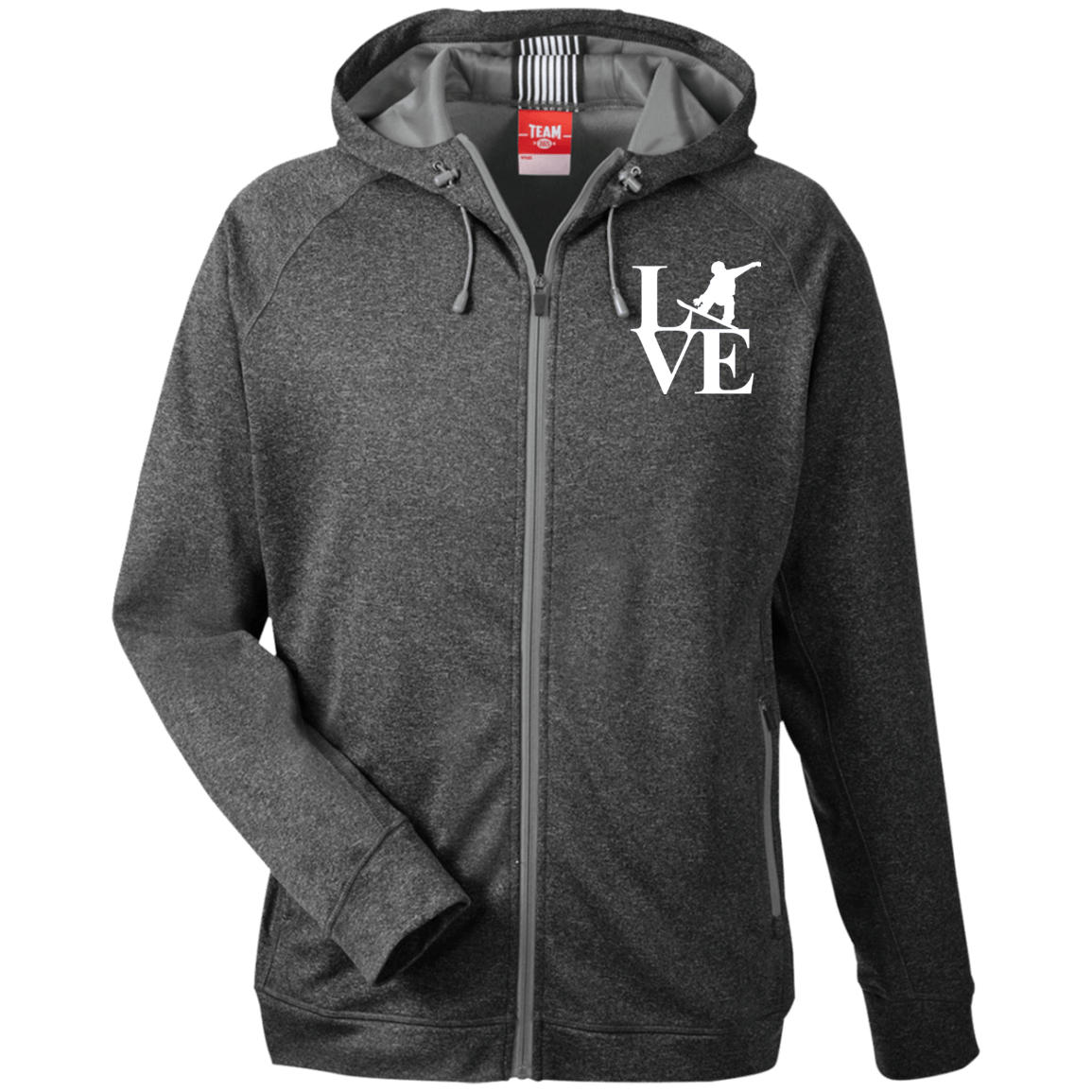 Love Snowboard Men's Zip Jacket - Powderaddicts
