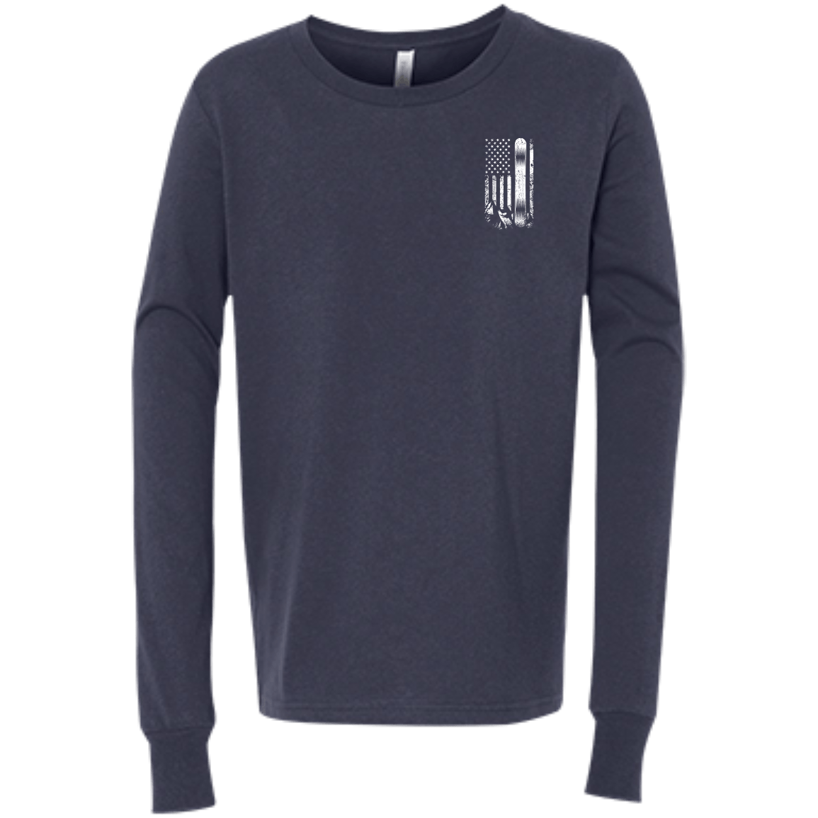 USA Snowboard Flag Youth Long Sleeves - Powderaddicts
