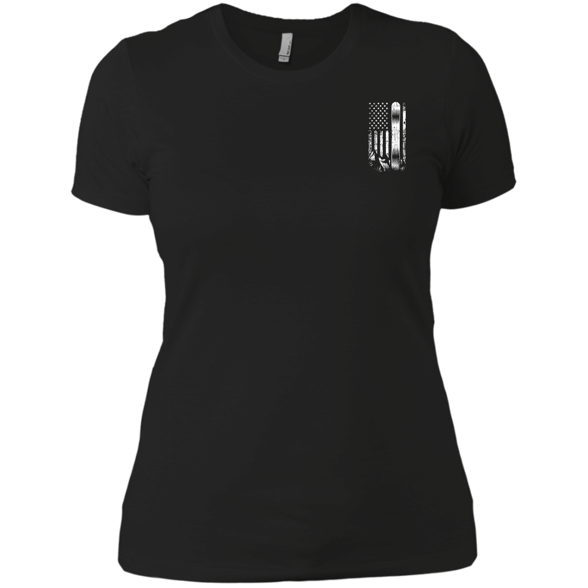 USA Snowboard Flag Ladies Tees - Powderaddicts
