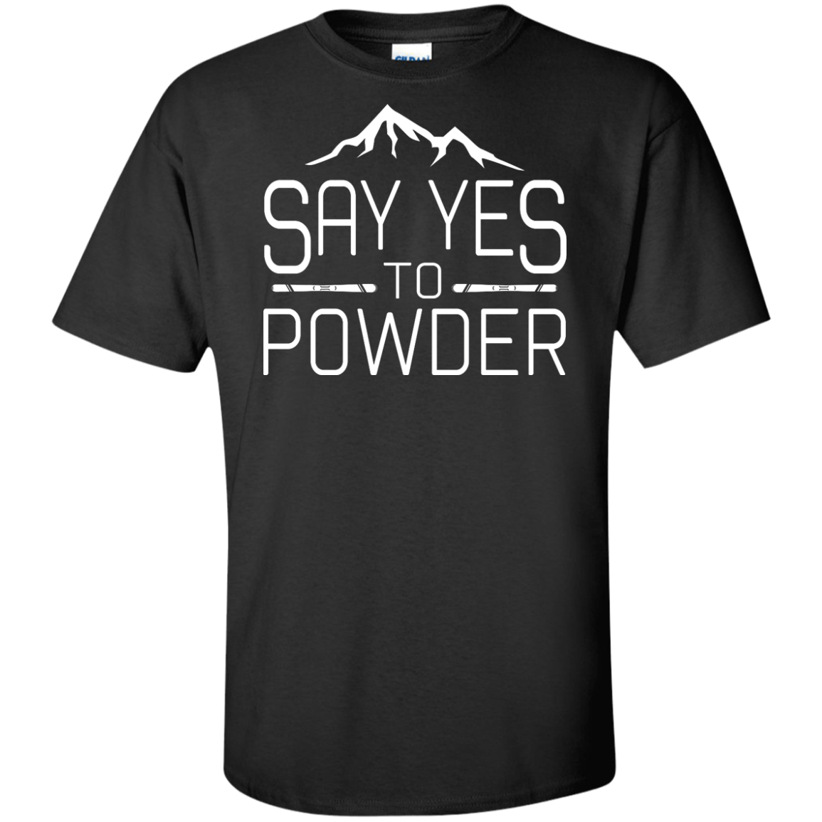 Say Yes To Powder Men's Tees and V-Neck - Powderaddicts