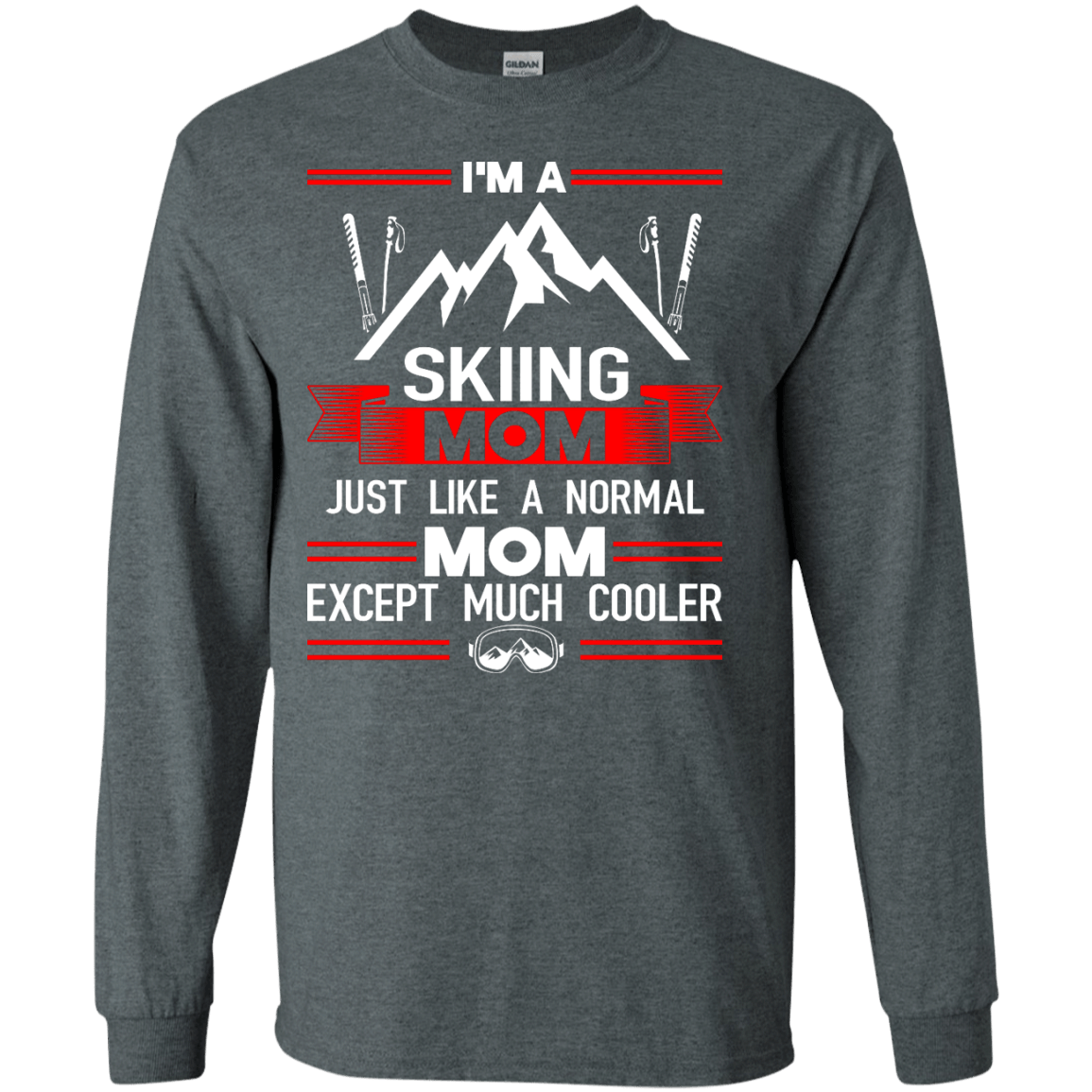 Skiing Mom Cooler Long Sleeves - Powderaddicts
