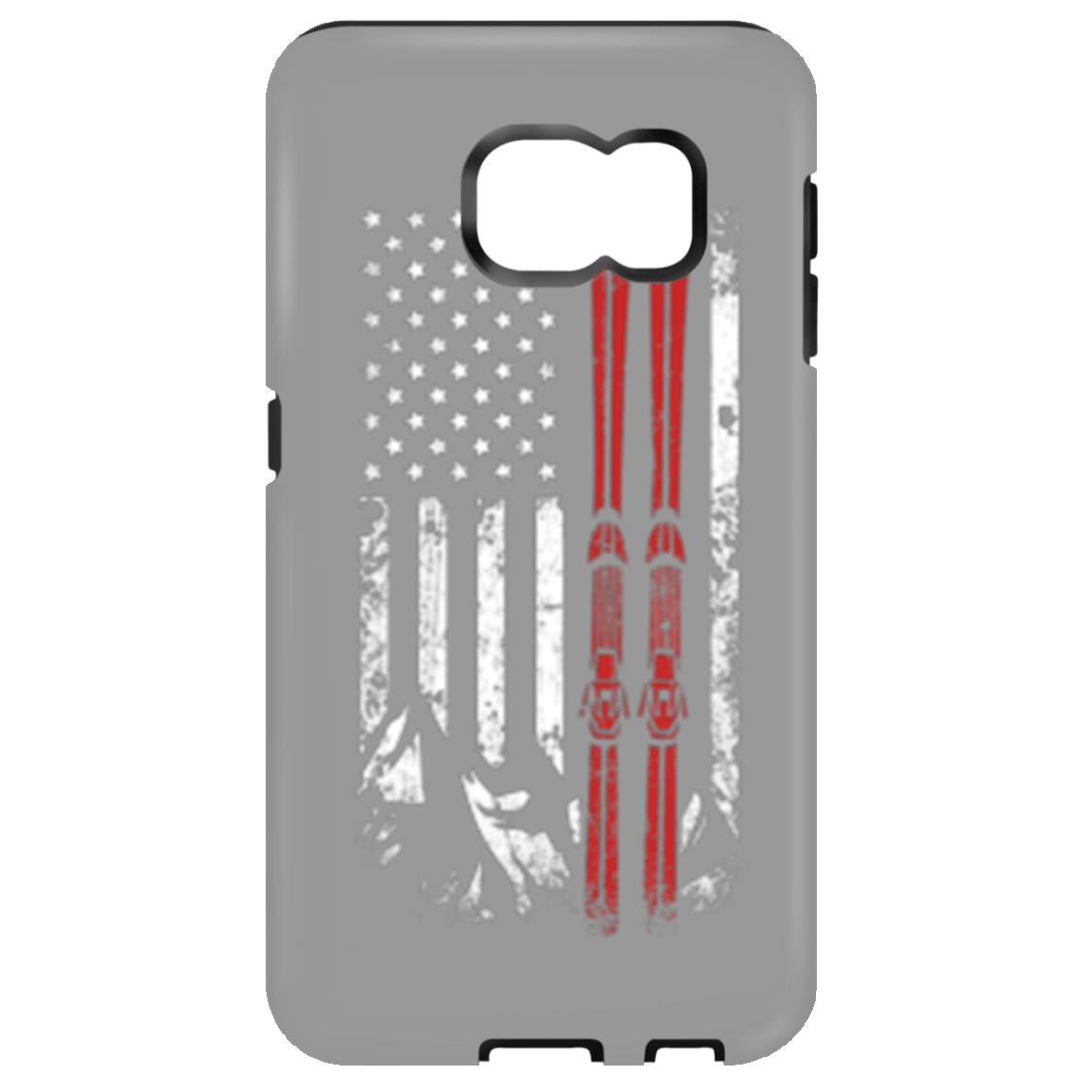USA Ski Flag Phone Cases - Powderaddicts