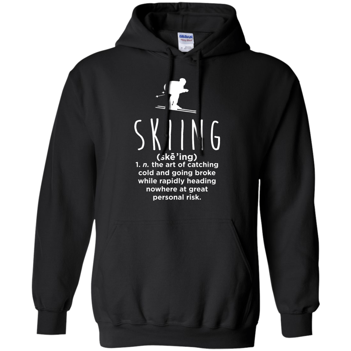 Skiing Definition Hoodies - Powderaddicts