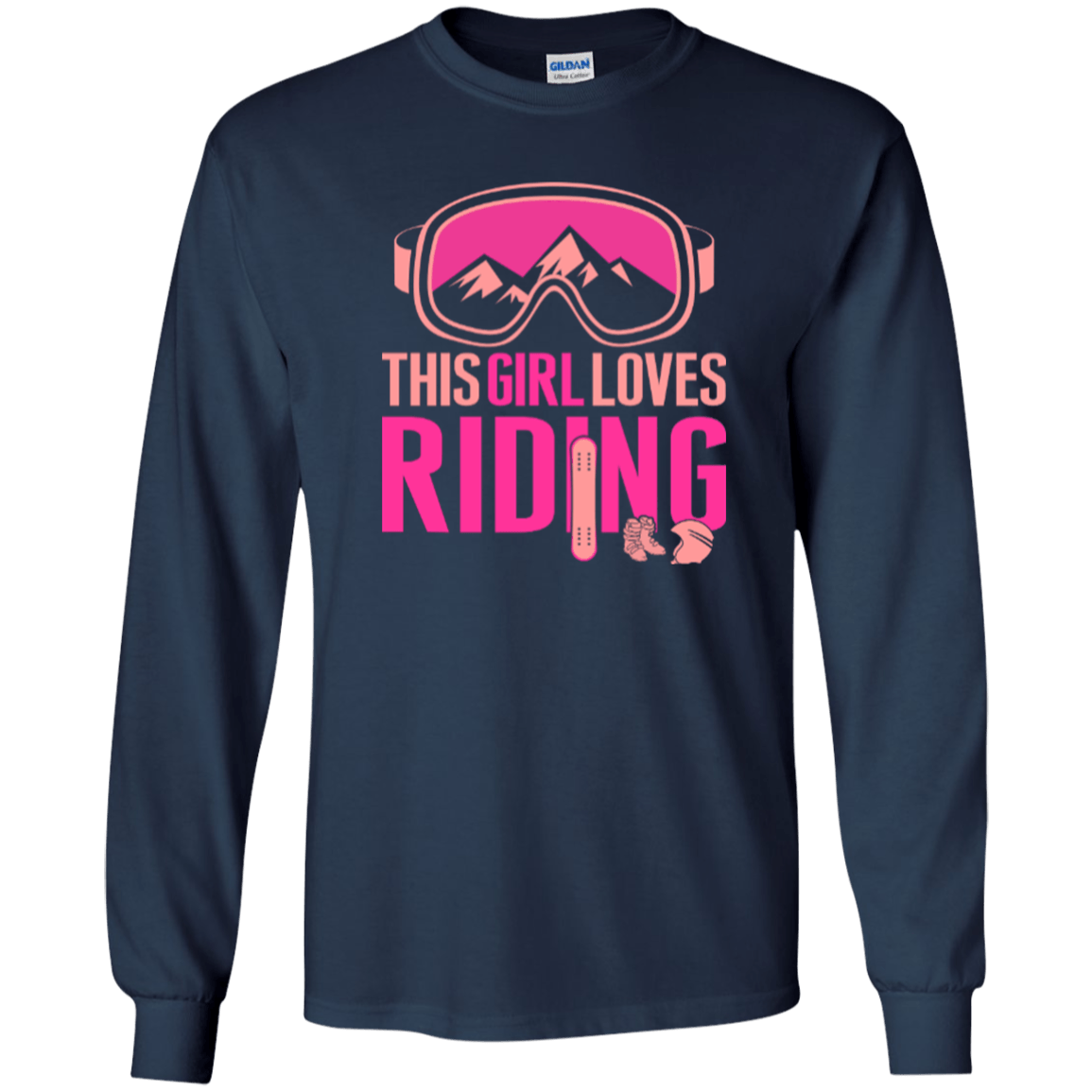 This Girl Loves Riding Youth Long Sleeves - Powderaddicts
