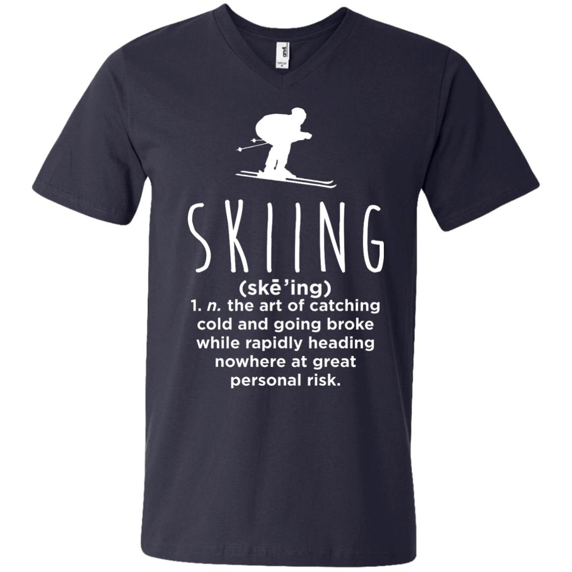 Skiing Definition Tees - Powderaddicts