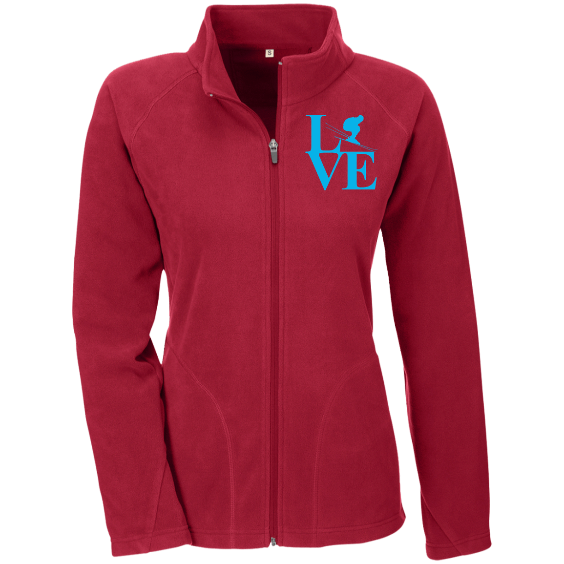 Love Ski Blue Ladies' Microfleece - Powderaddicts