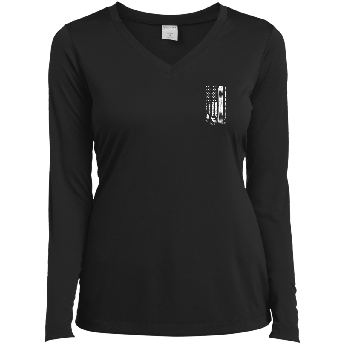 USA Snowboard Flag Long Sleeves - Powderaddicts