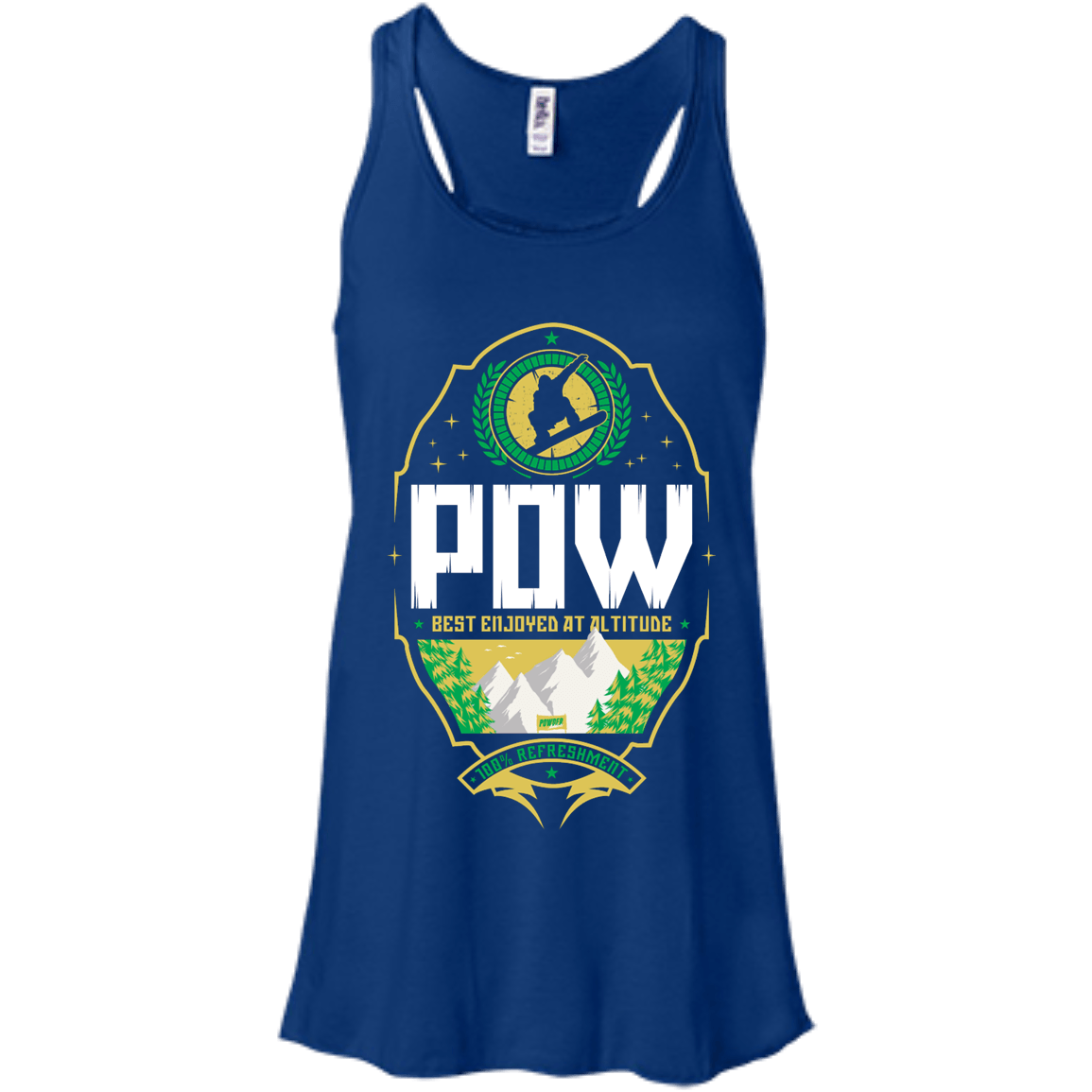 Pow Snowboard Tank Tops - Powderaddicts