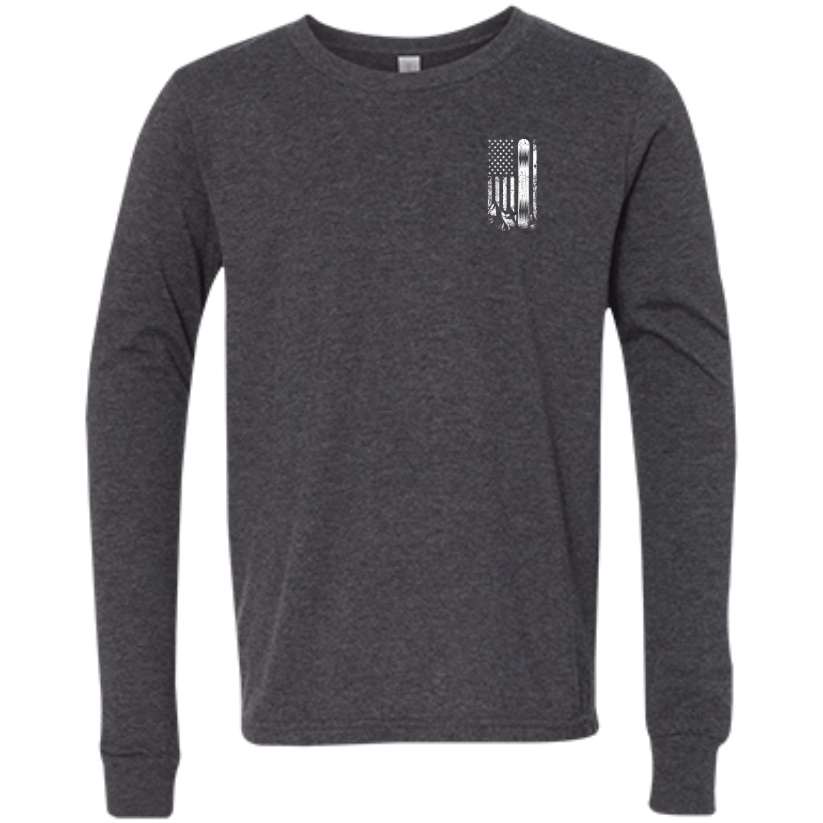 USA Snowboard Flag Youth Long Sleeves - Powderaddicts