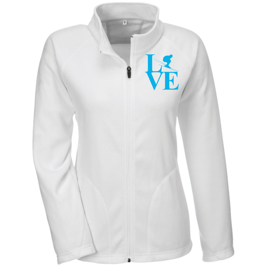 Love Ski Blue Ladies' Microfleece - Powderaddicts