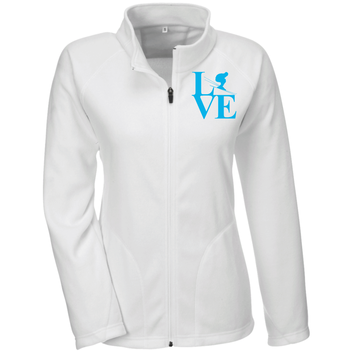 Love Ski Blue Ladies' Microfleece - Powderaddicts