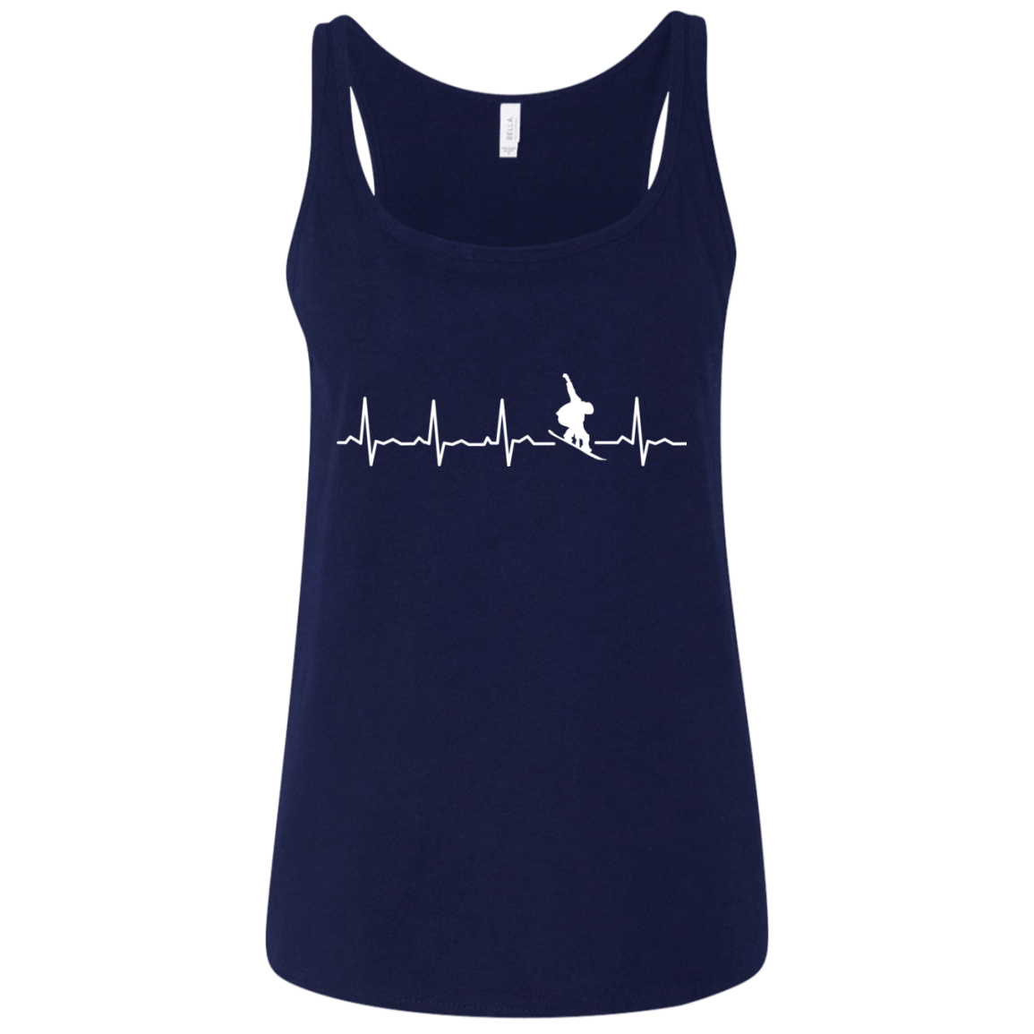 Snowboard Is My Heartbeat Ladies' Tank Tops - Powderaddicts