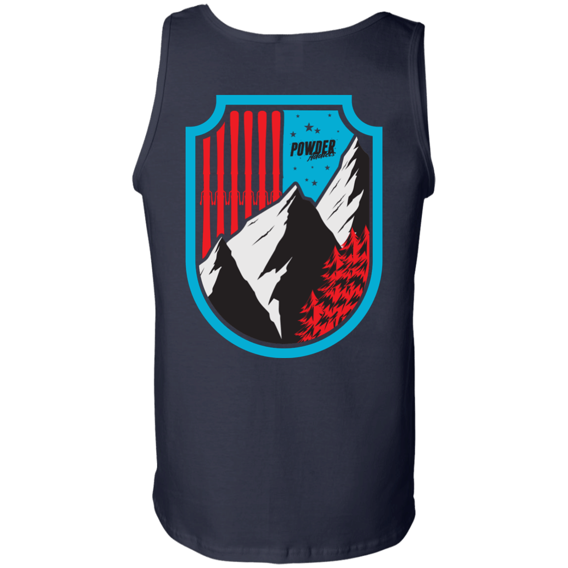 Ski Flag Tank Tops - Powderaddicts