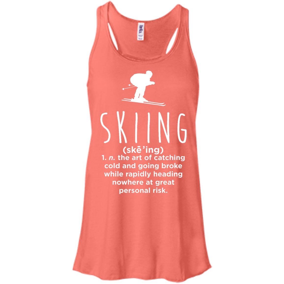 Skiing Definition Tank Tops - Powderaddicts