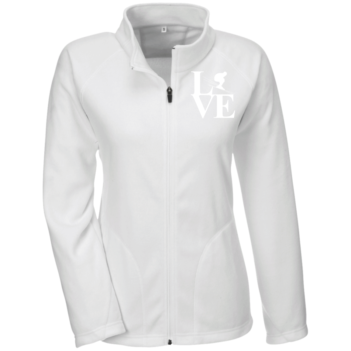 Gray LOVE Ski Ladies' Microfleece - Powderaddicts