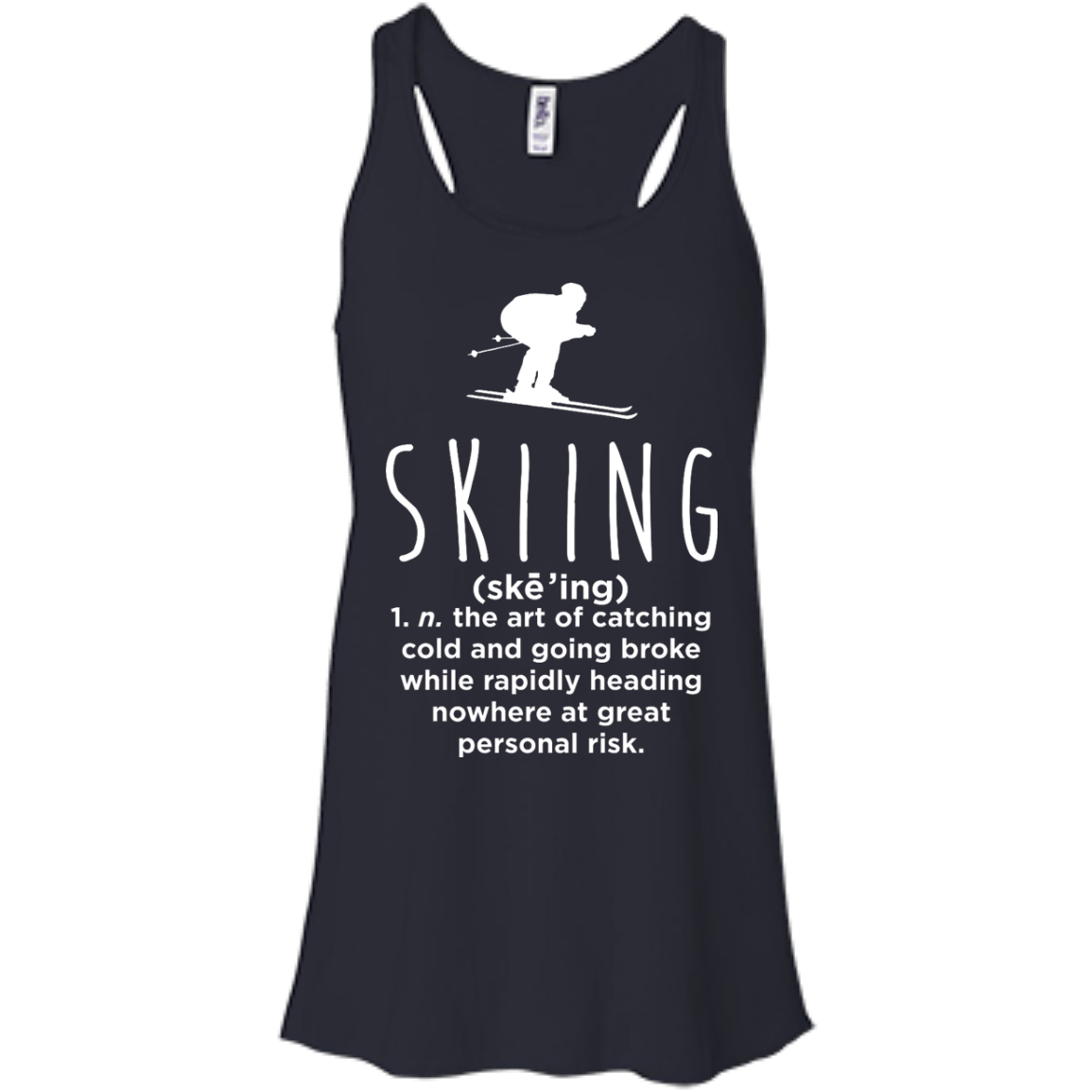 Skiing Definition Tank Tops - Powderaddicts