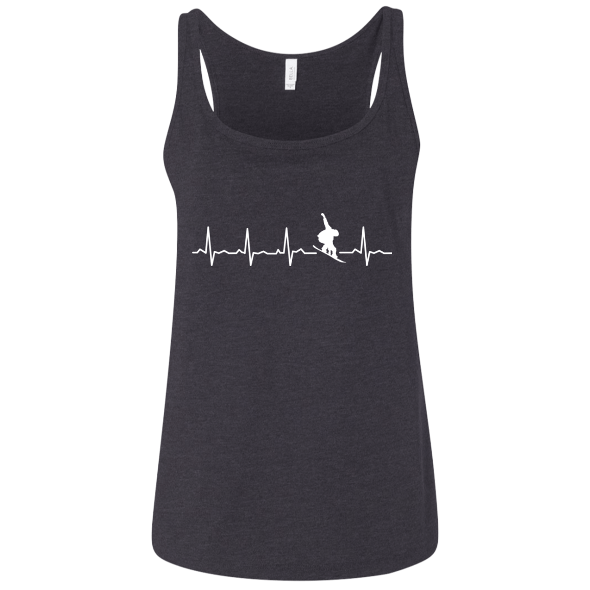 Snowboard Is My Heartbeat Ladies' Tank Tops - Powderaddicts