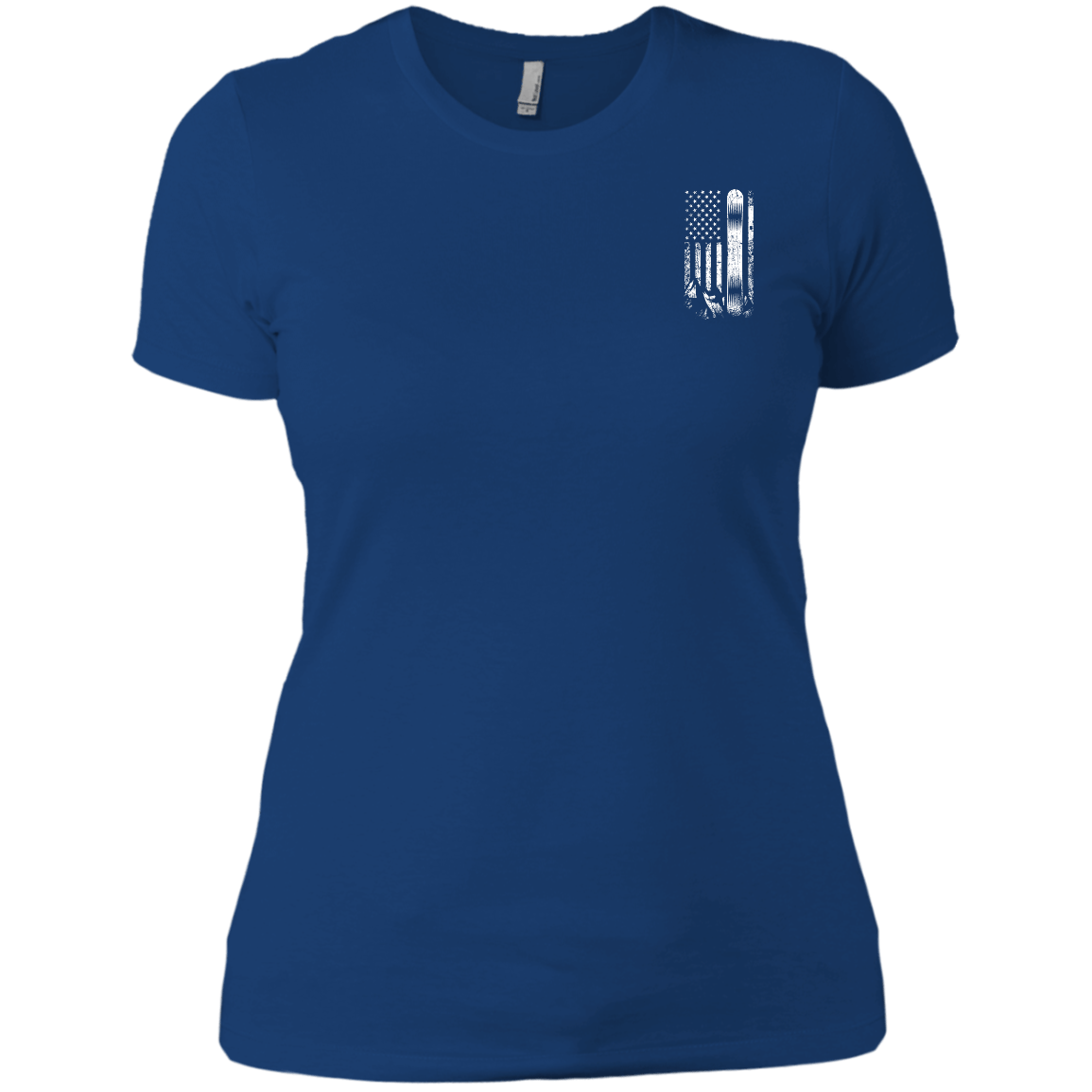 USA Snowboard Flag Ladies Tees - Powderaddicts
