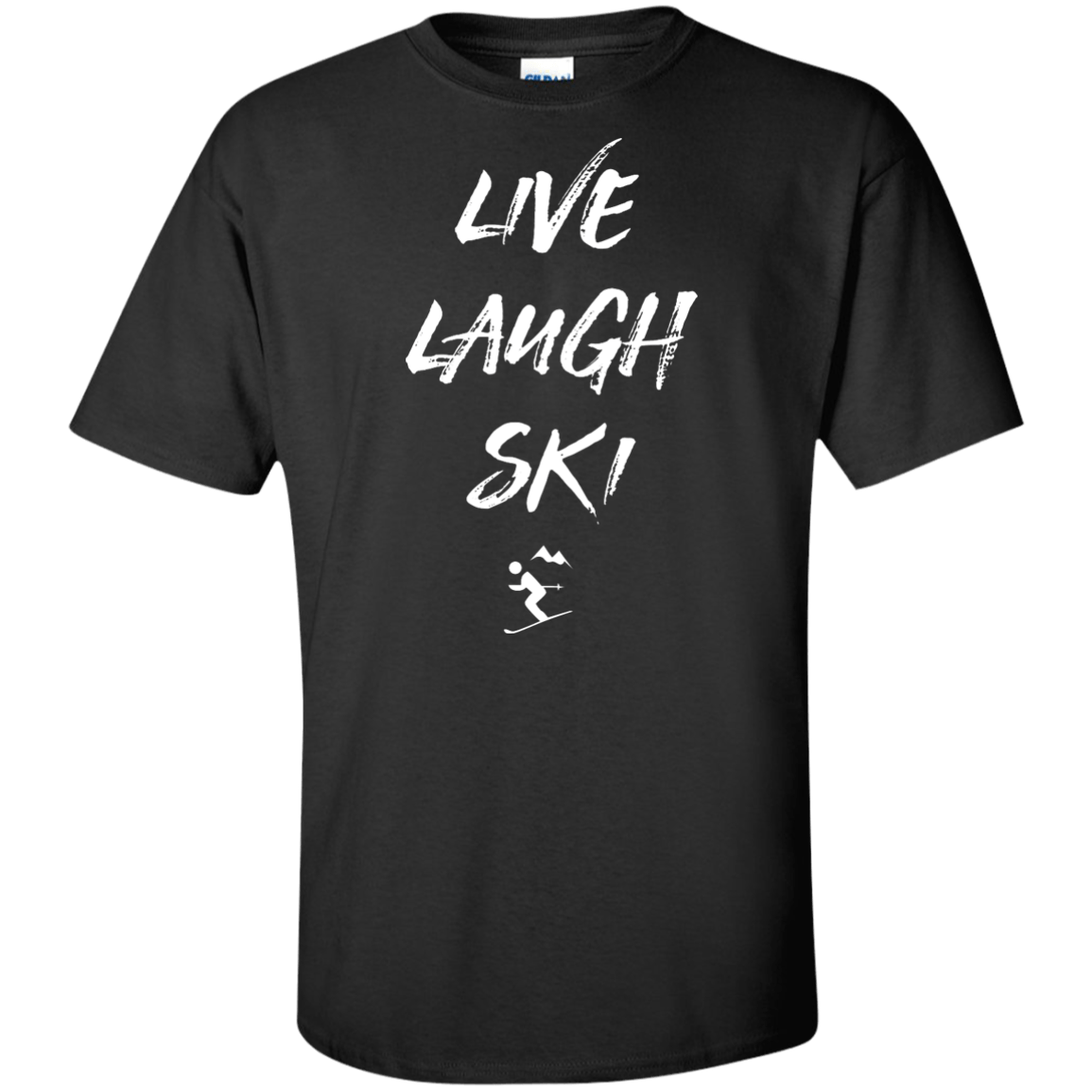 Live Laugh Ski Men&#39;s Tees and V-Neck - Powderaddicts
