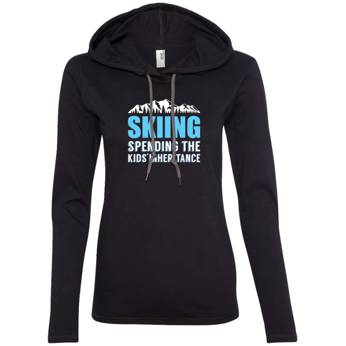 Skiing Spending The Kids Inheritance Hoodies - Powderaddicts